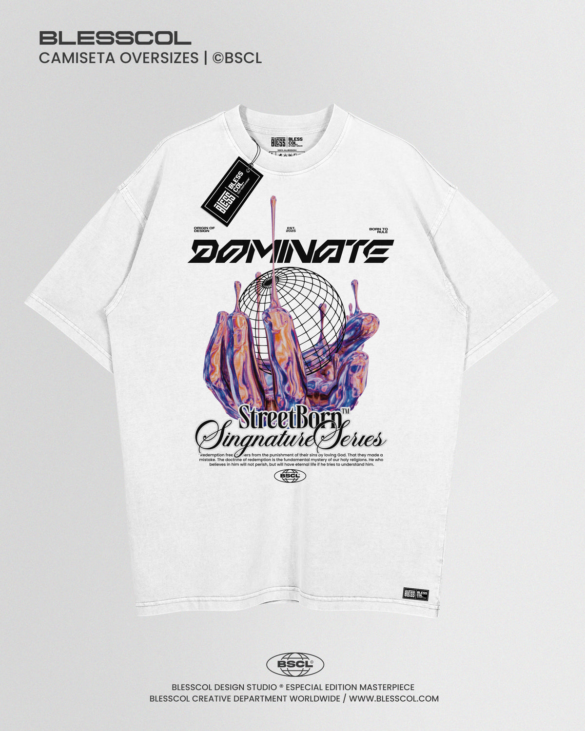 CAMISETA OVERSIZE DOMINATE STREETBORN