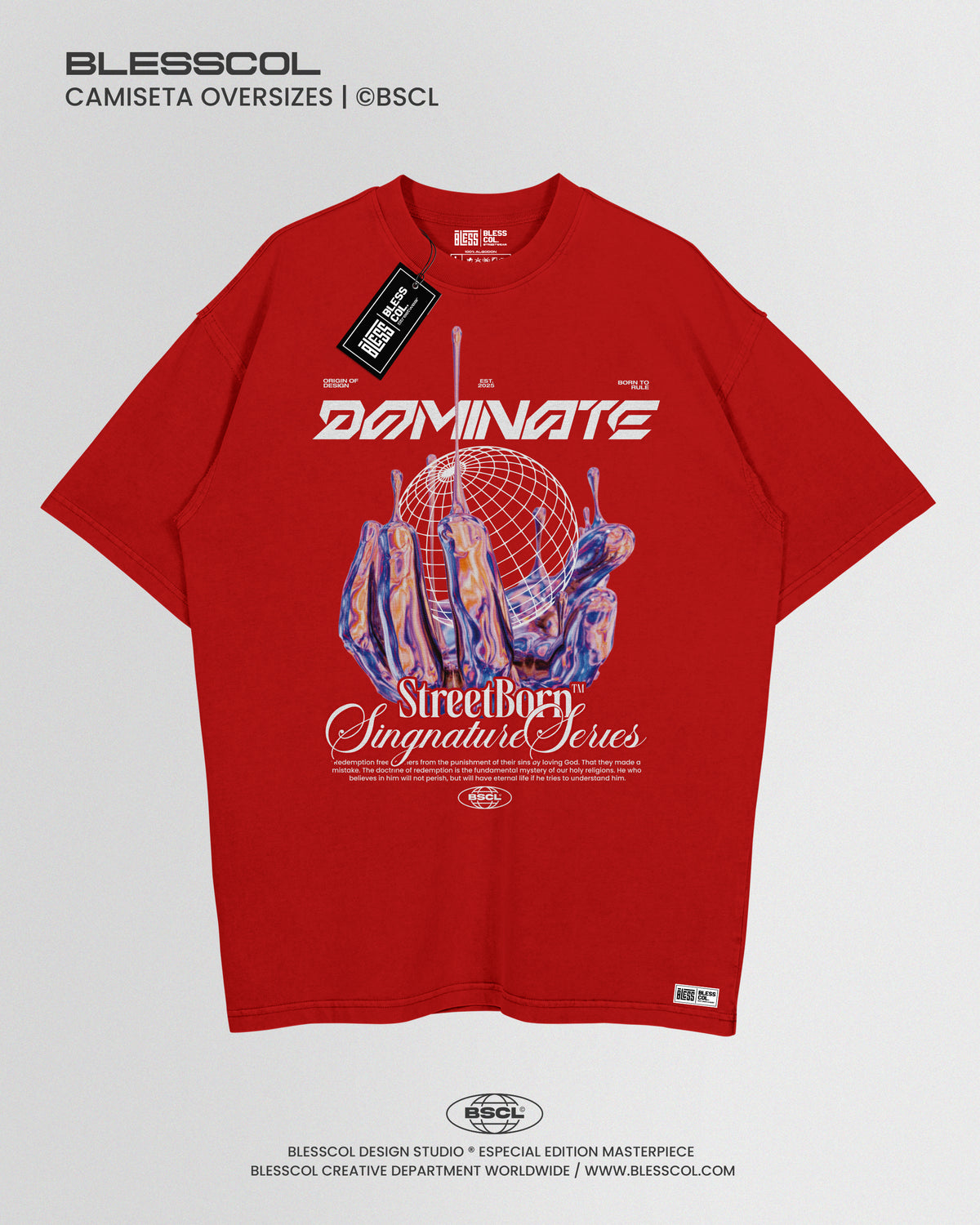 CAMISETA OVERSIZE DOMINATE STREETBORN
