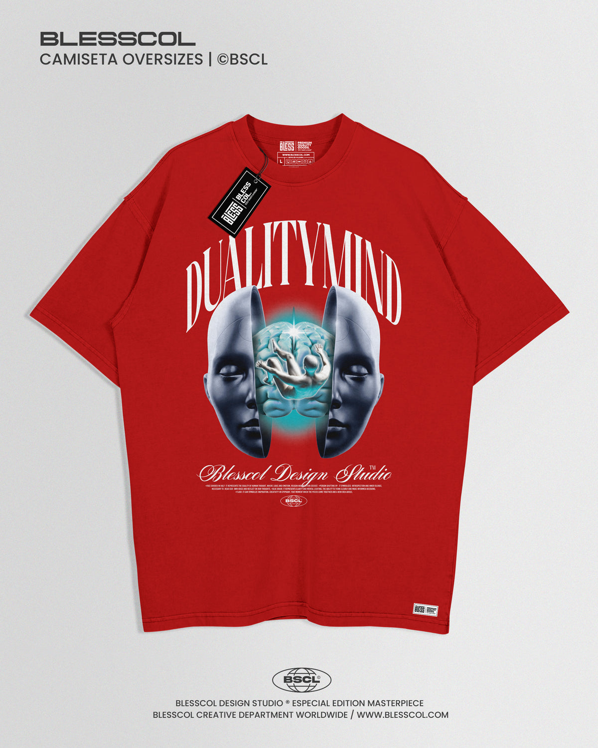 CAMISETA OVERSIZE DUALITY MIND