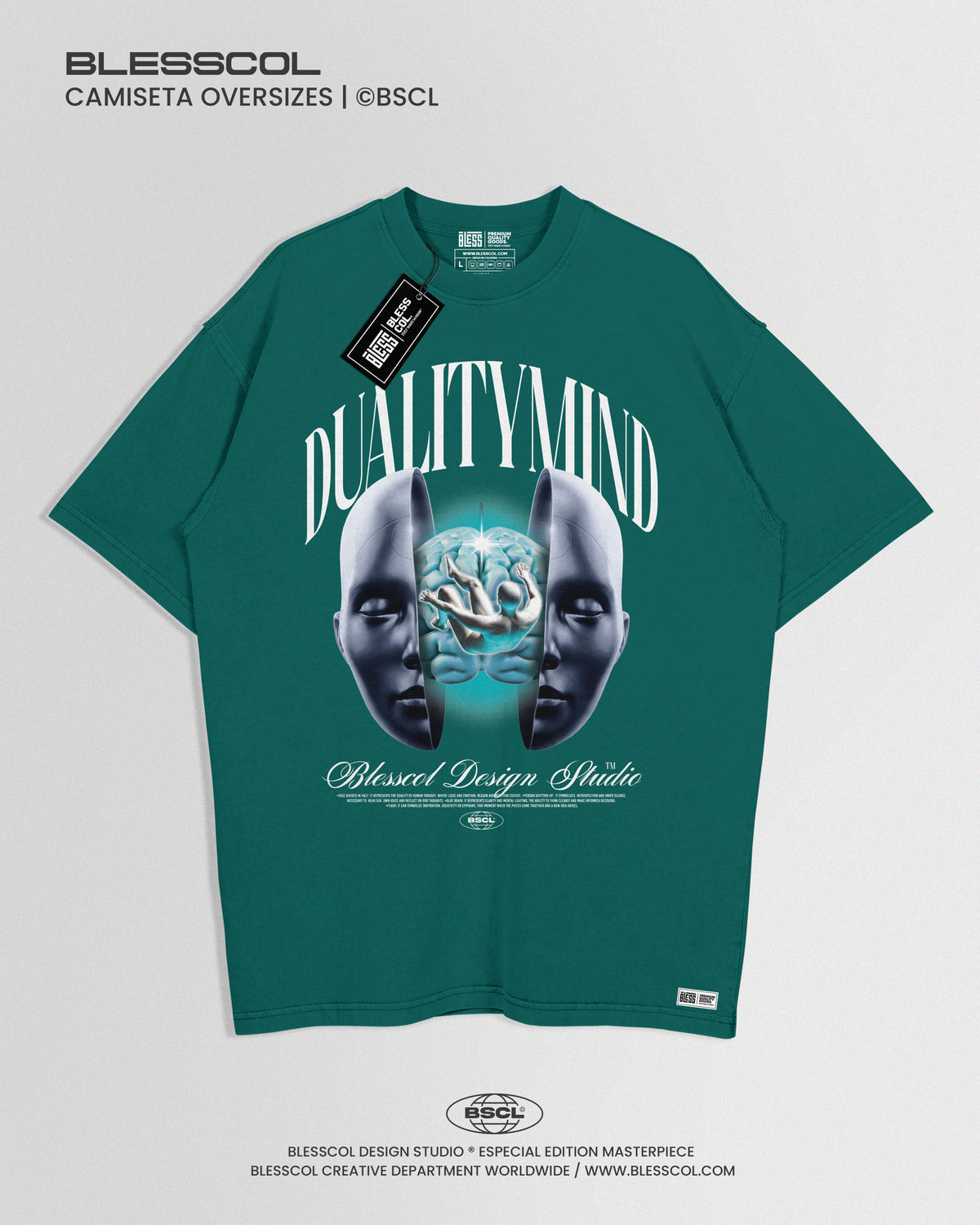 CAMISETA OVERSIZE DUALITY MIND