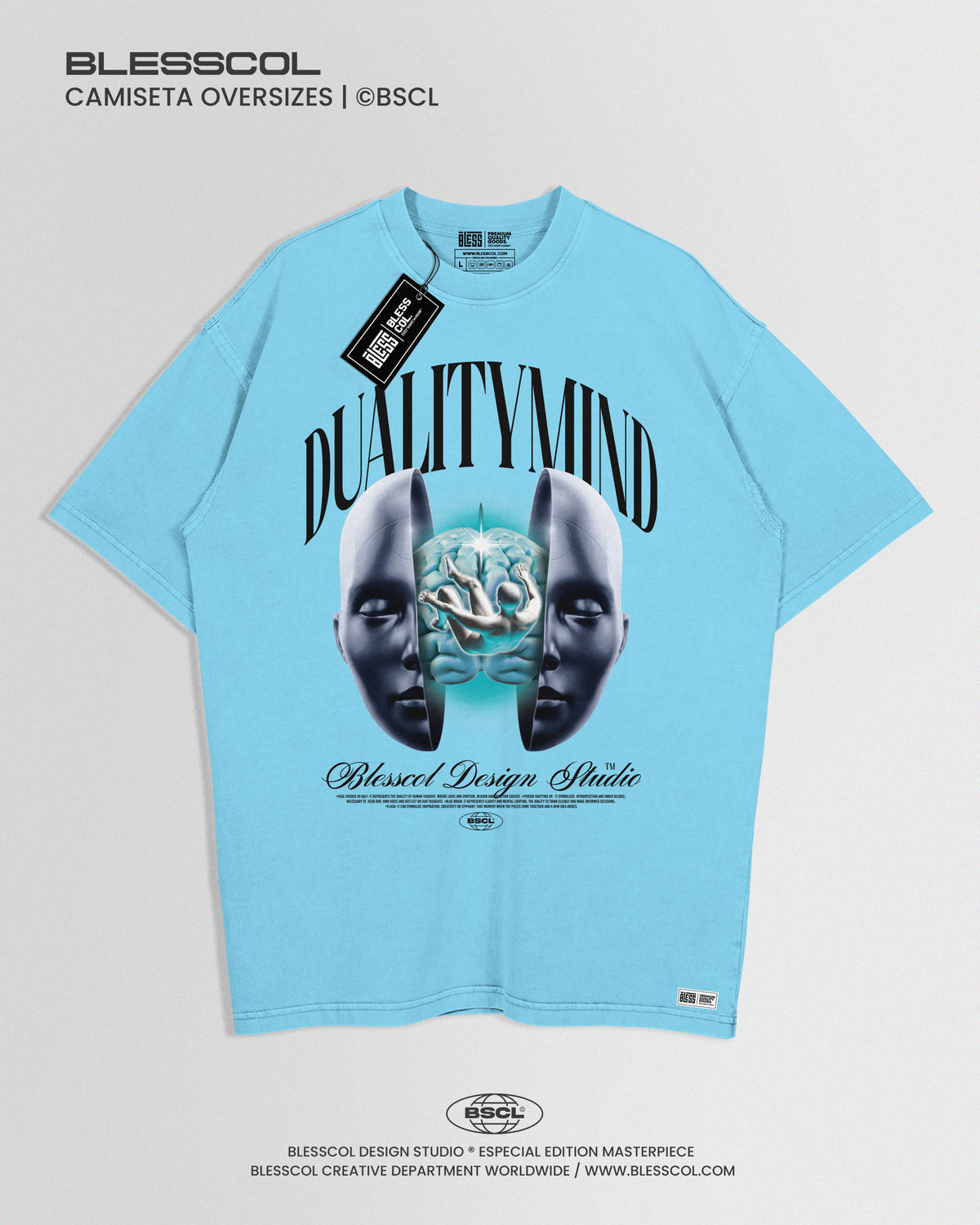 CAMISETA OVERSIZE DUALITY MIND
