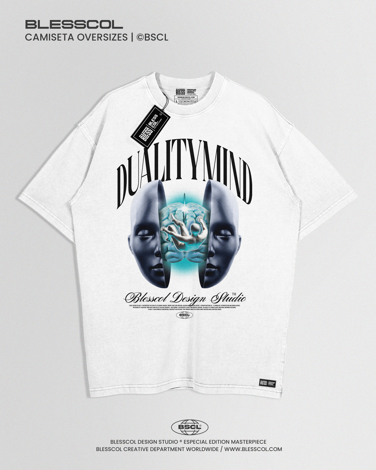 CAMISETA OVERSIZE DUALITY MIND