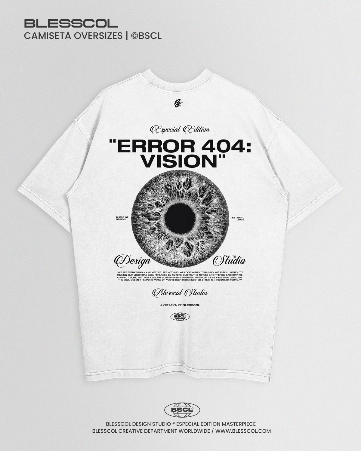 CAMISETA OVERSIZE ERROR 404: VISION
