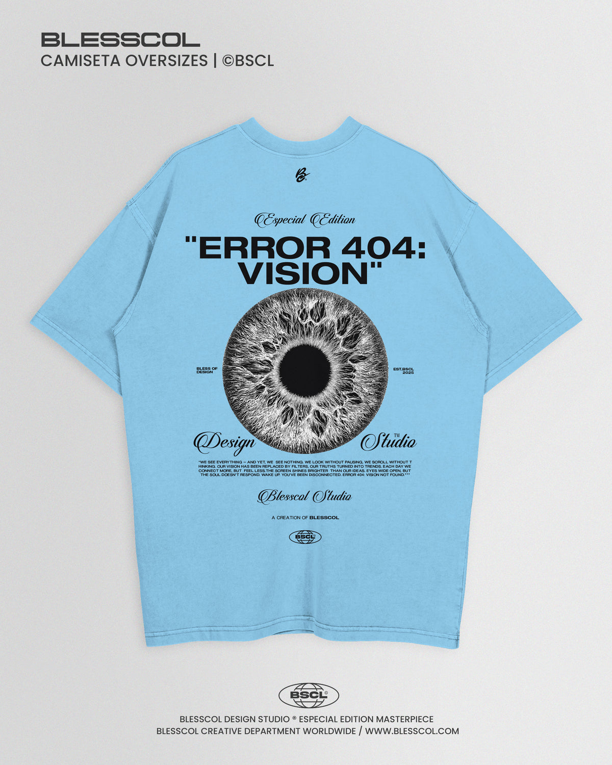 CAMISETA OVERSIZE ERROR 404: VISION
