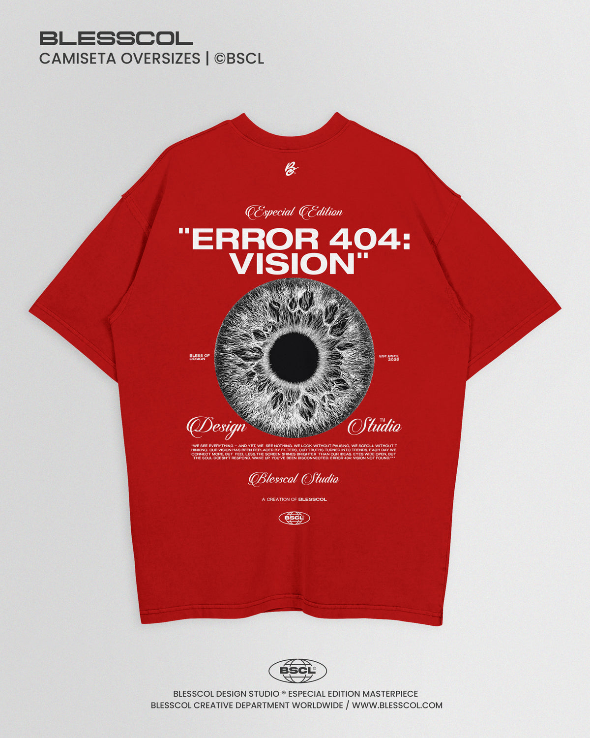 CAMISETA OVERSIZE ERROR 404: VISION