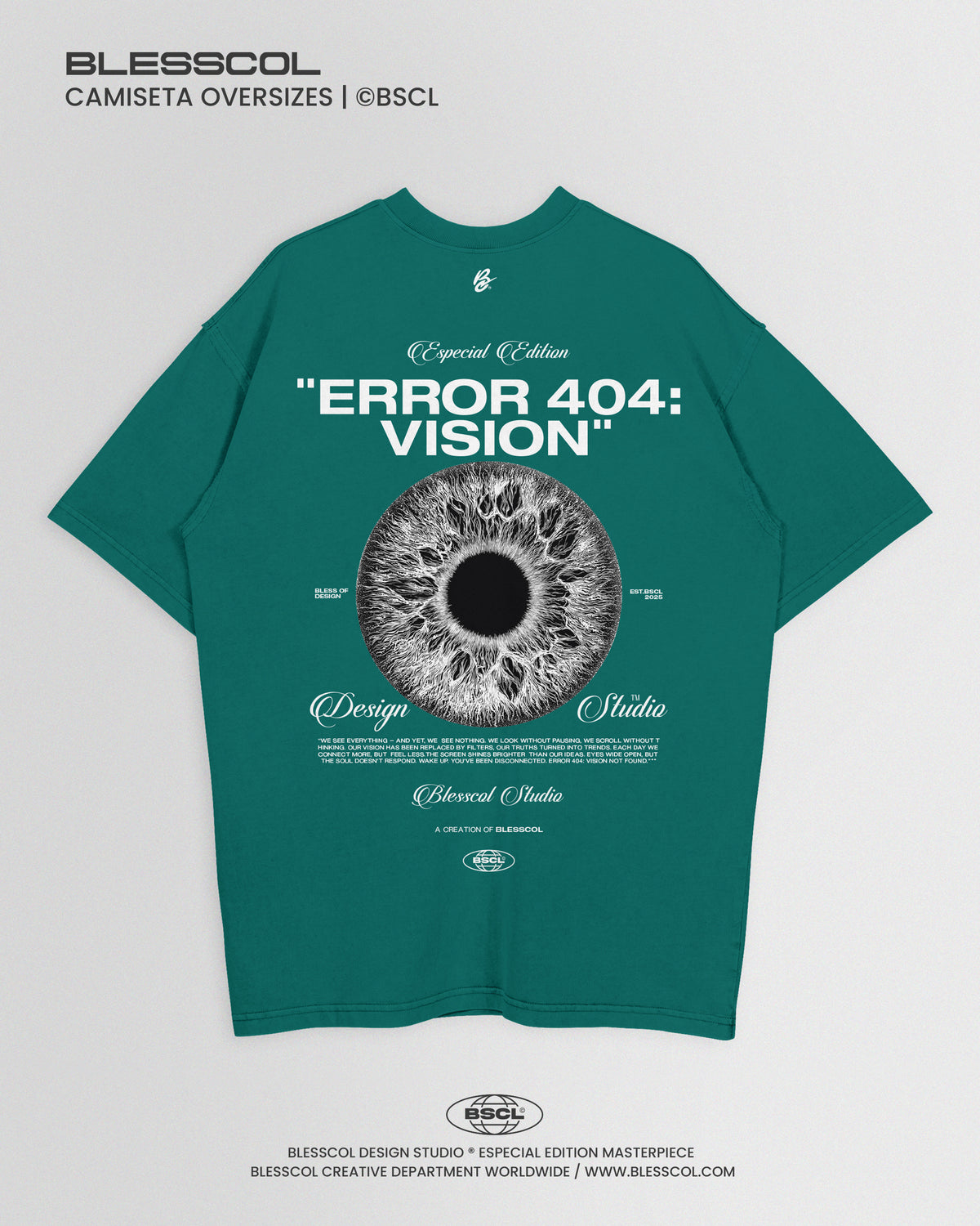 CAMISETA OVERSIZE ERROR 404: VISION