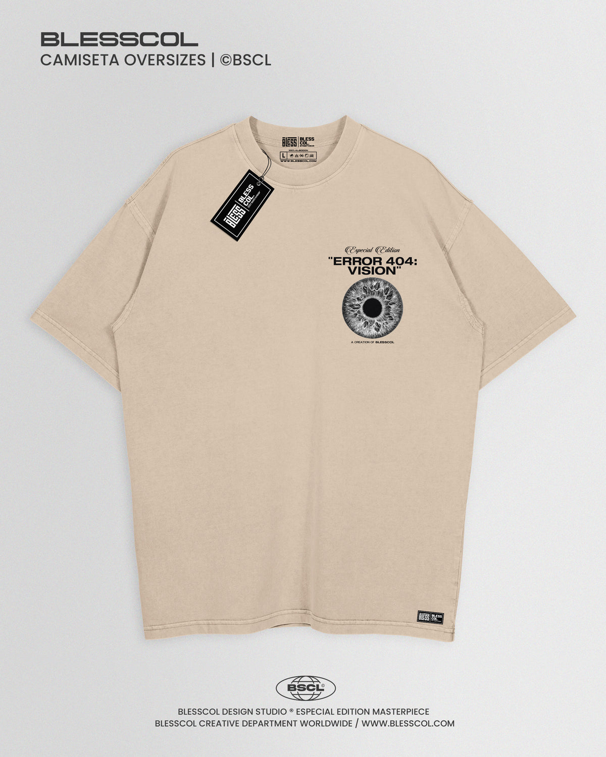 CAMISETA OVERSIZE ERROR 404: VISION