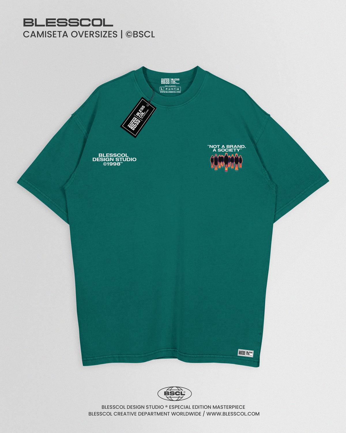 CAMISETA OVERSIZE NOT A BRAND A SOCIETY