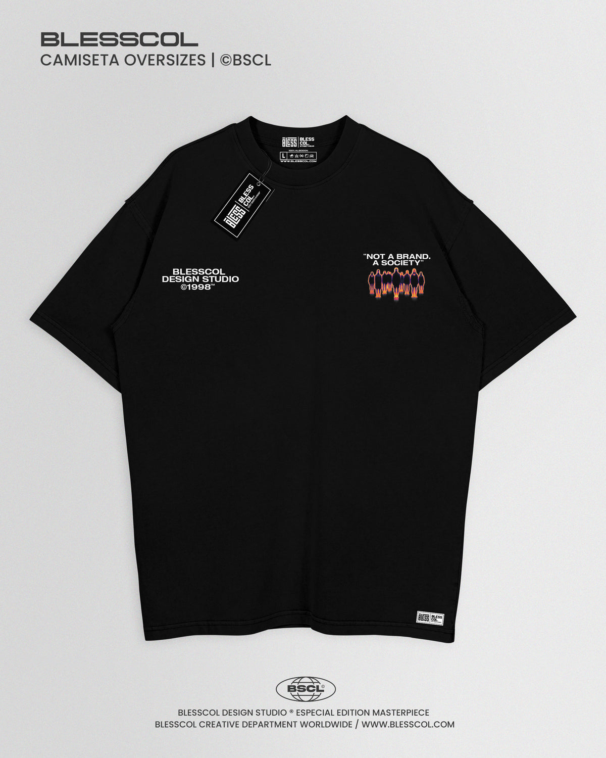CAMISETA OVERSIZE NOT A BRAND A SOCIETY