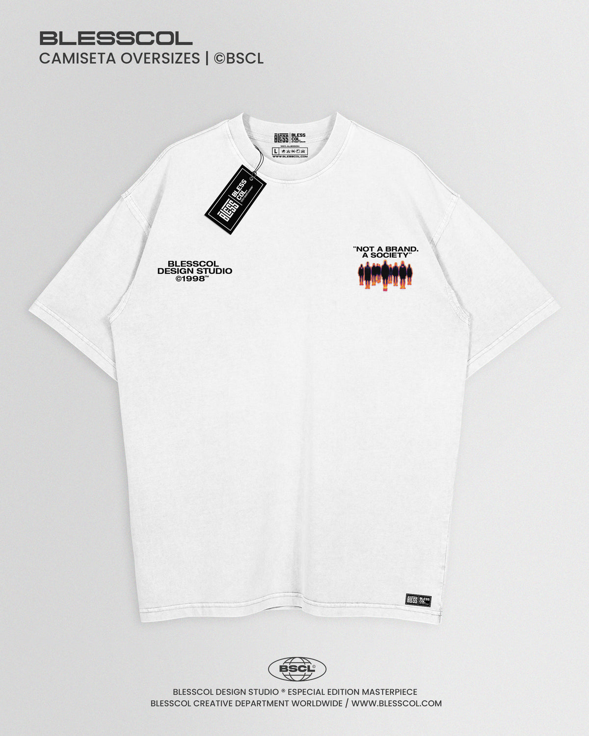 CAMISETA OVERSIZE NOT A BRAND A SOCIETY