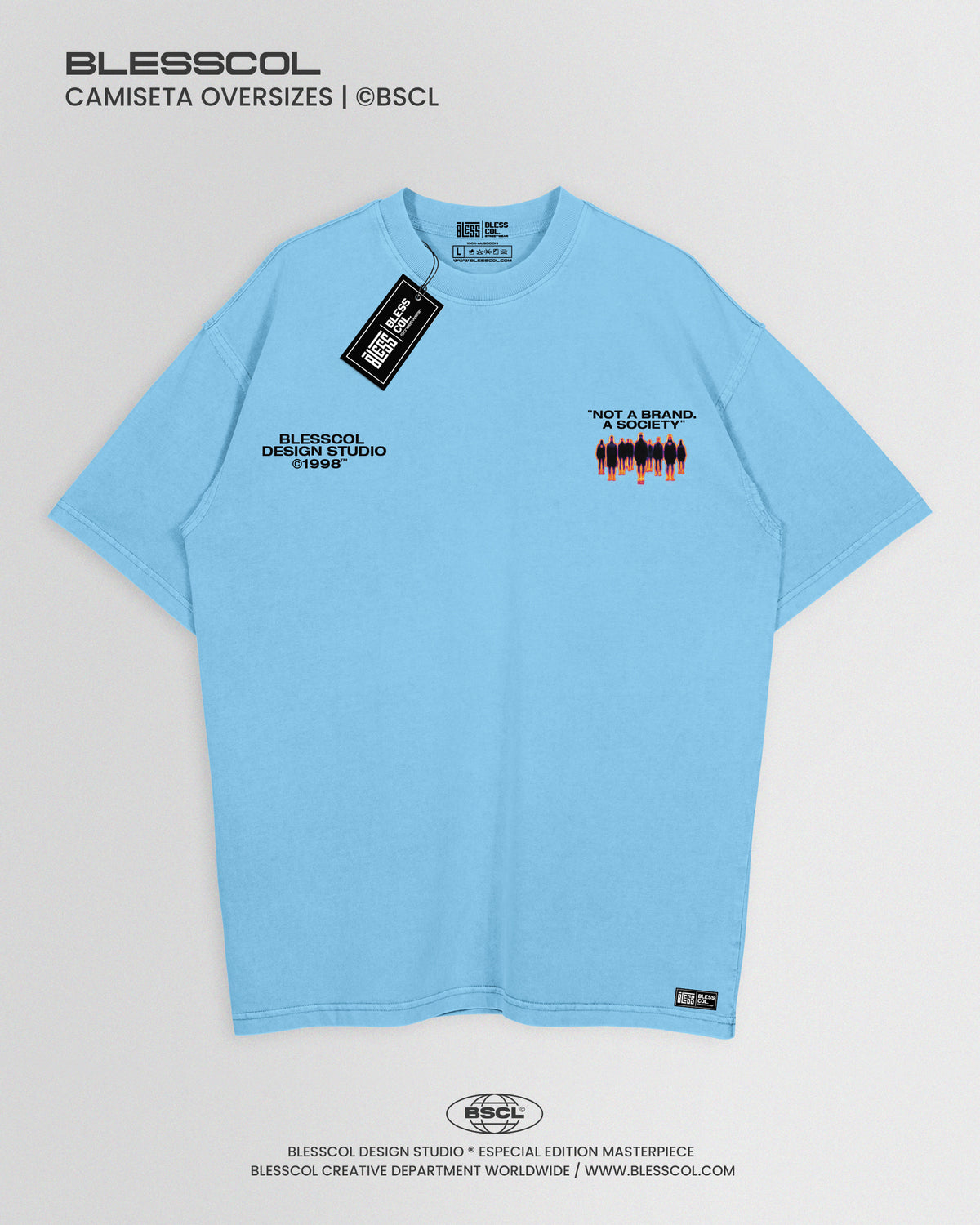 CAMISETA OVERSIZE NOT A BRAND A SOCIETY