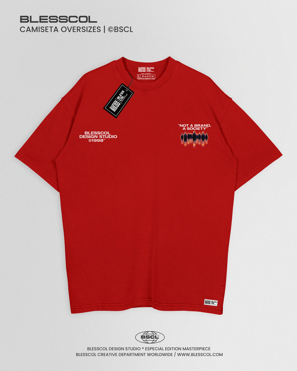 CAMISETA OVERSIZE NOT A BRAND A SOCIETY