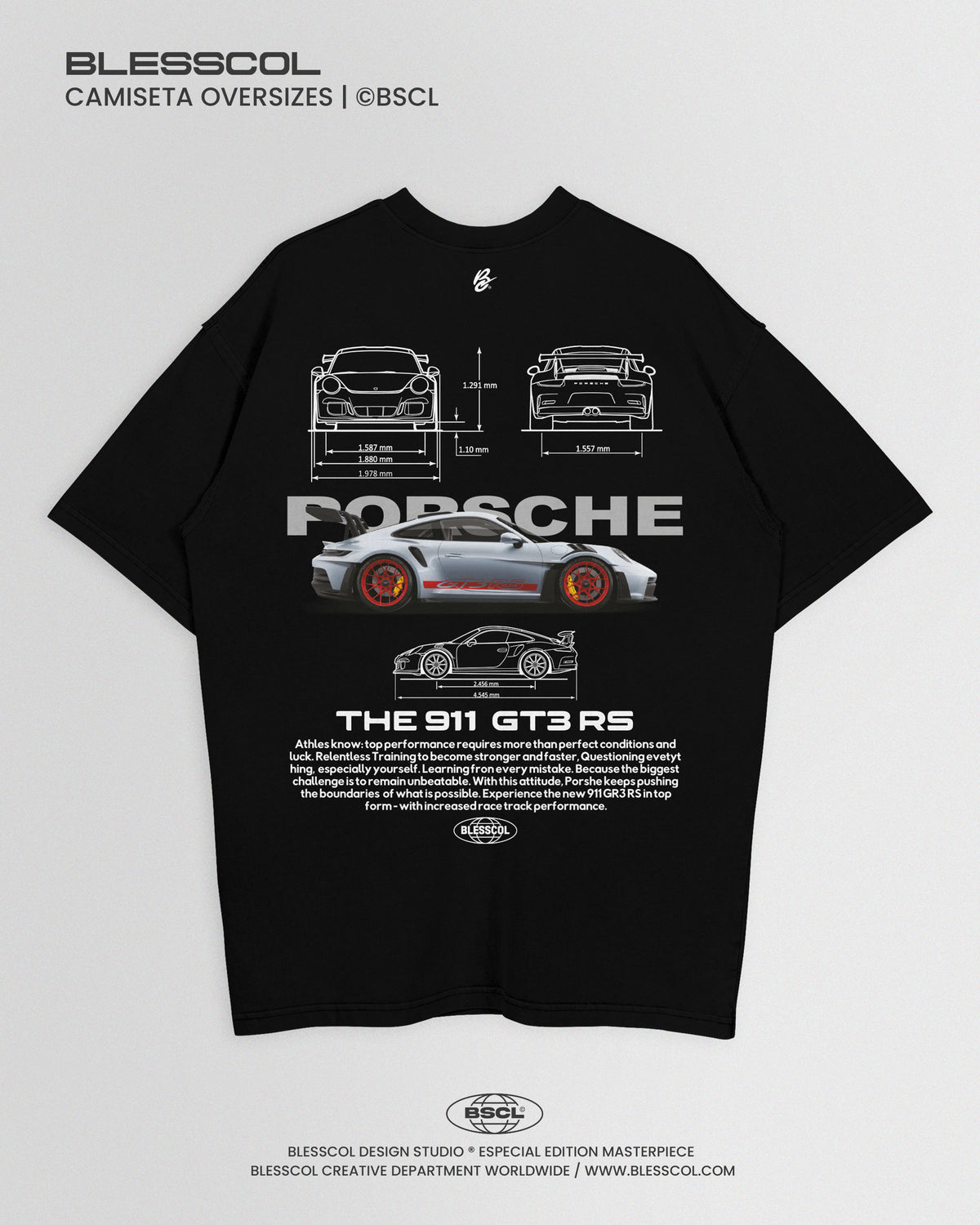 CAMISETA OVERSIZE PORSCHE 991 GT3 RS