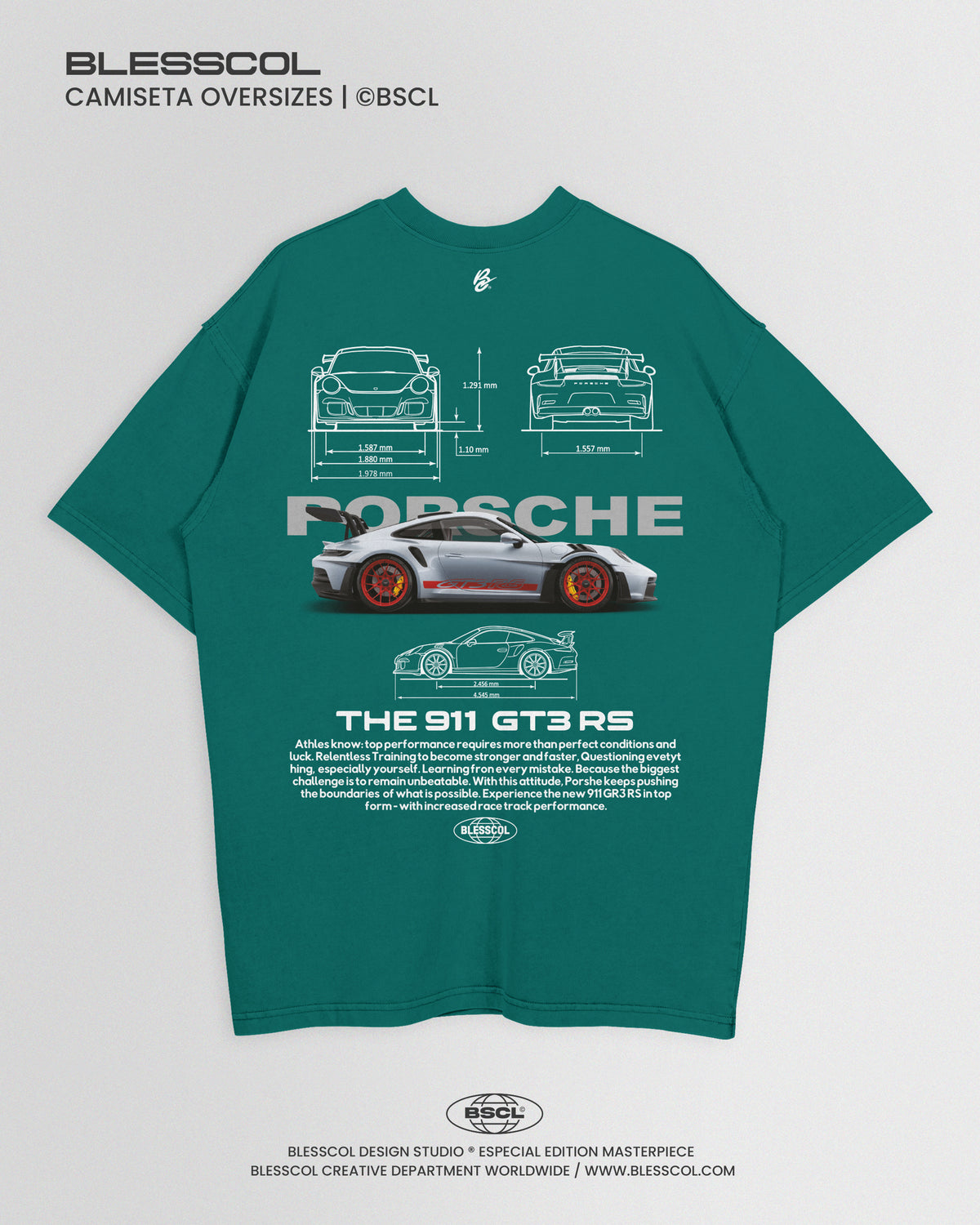 CAMISETA OVERSIZE PORSCHE 991 GT3 RS