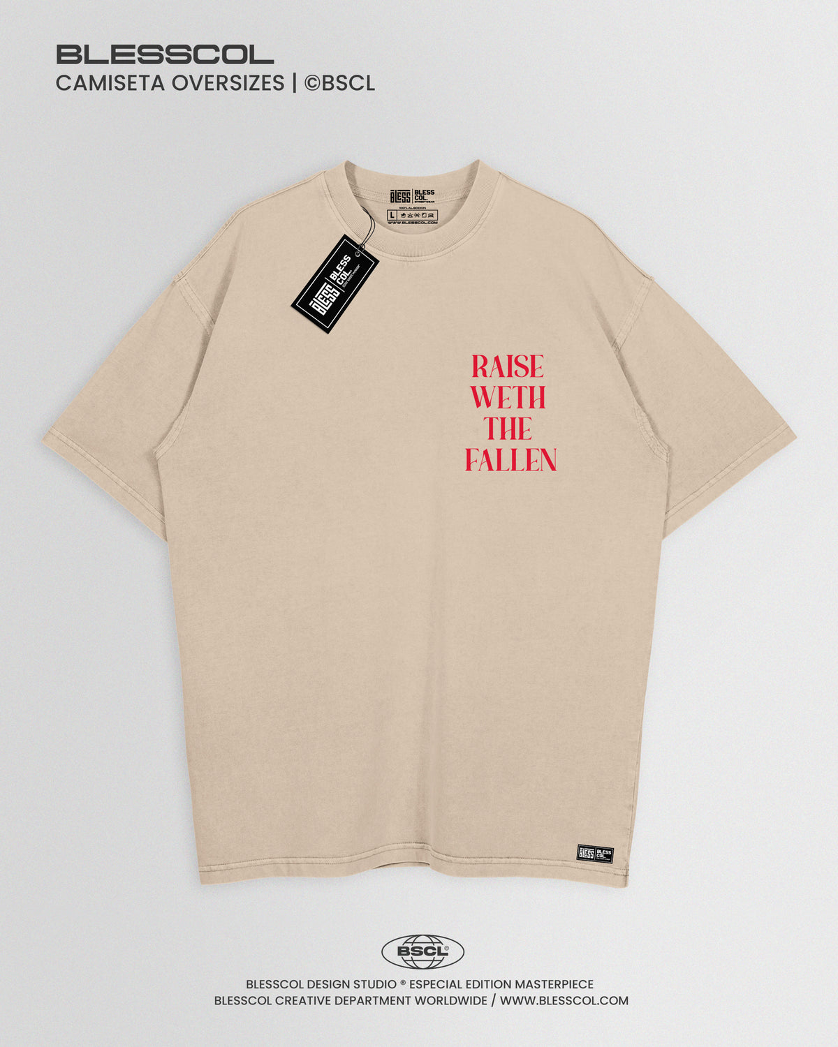 CAMISETA OVERSIZE RAISE WETH THE FALLEN