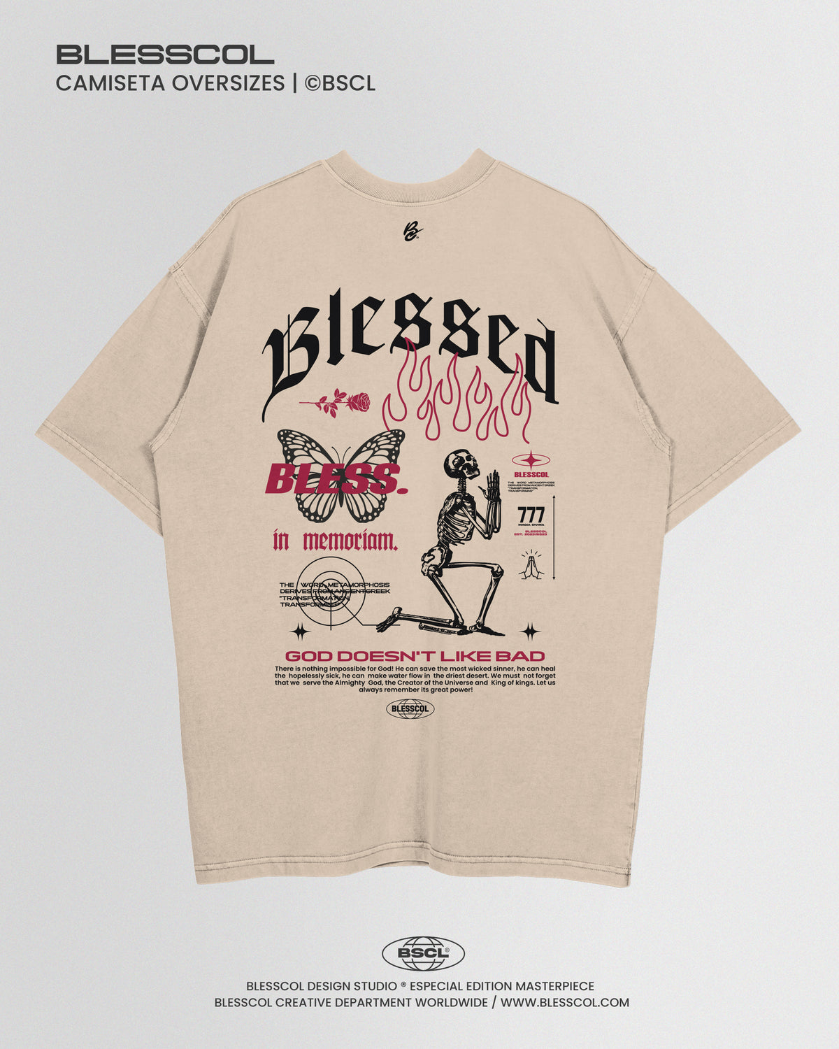 CAMISETA OVERSIZE BLESSED B DIVISION