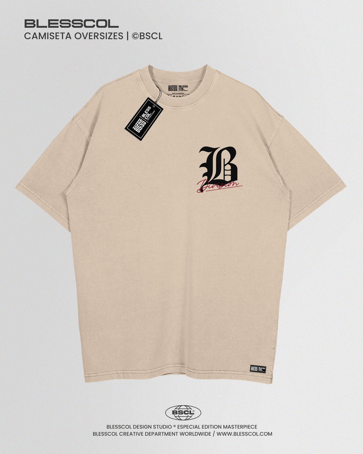 CAMISETA OVERSIZE BLESSED B DIVISION