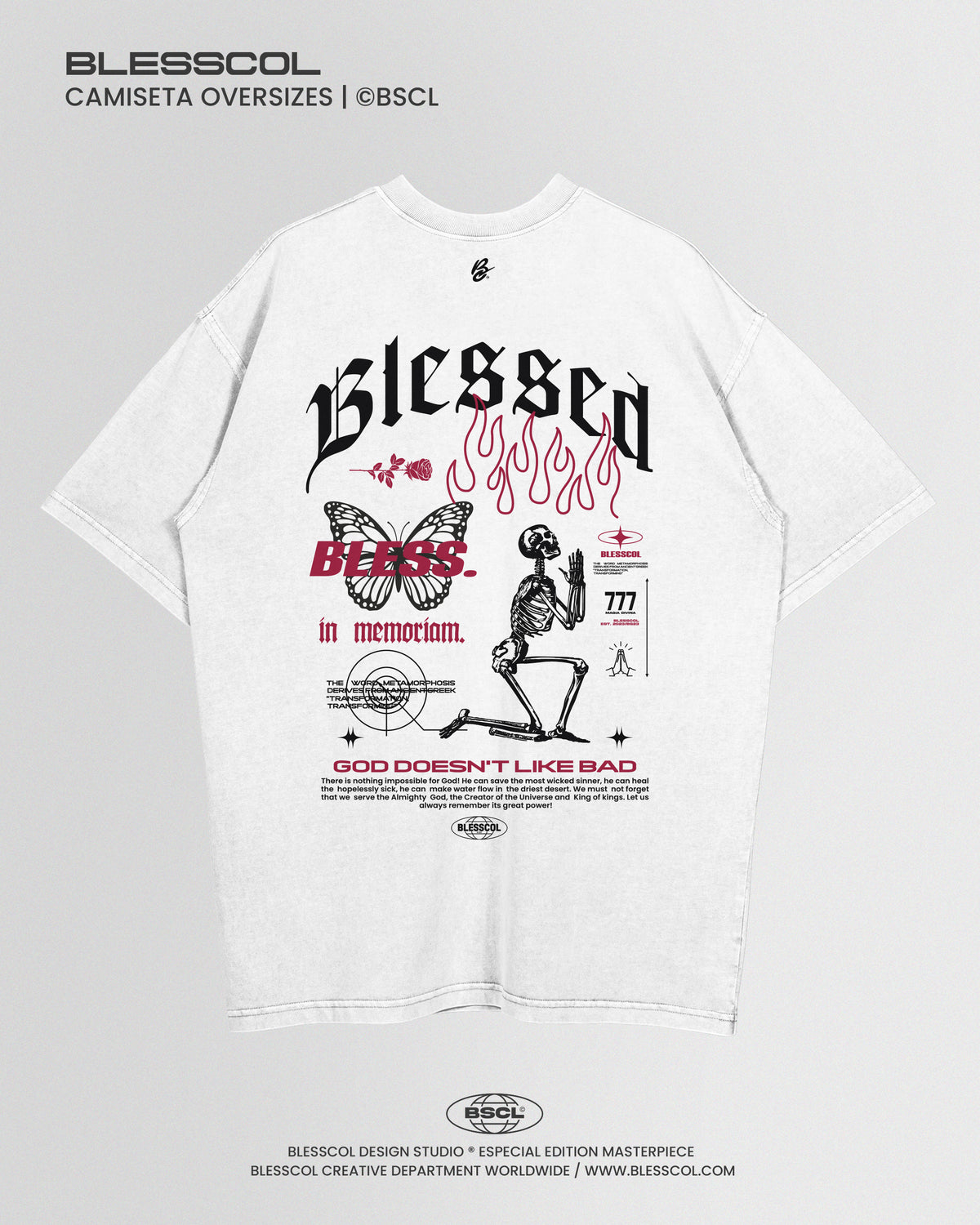 CAMISETA OVERSIZE BLESSED B DIVISION