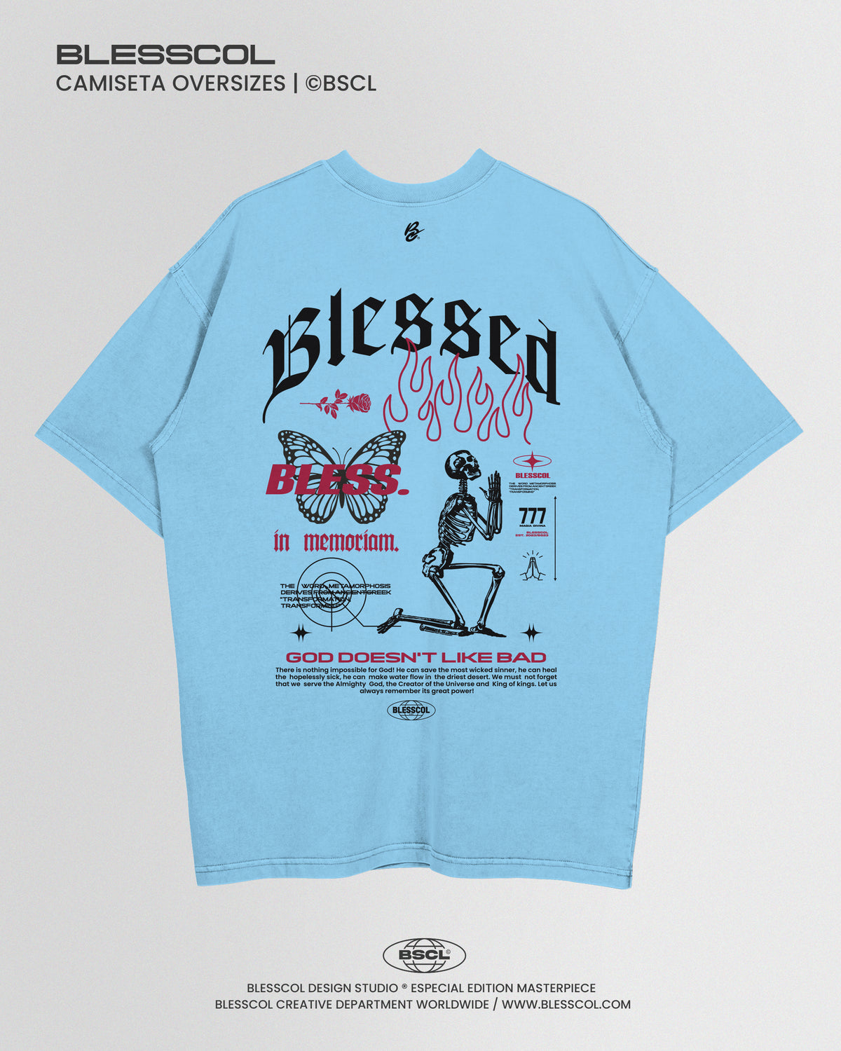 CAMISETA OVERSIZE BLESSED B DIVISION