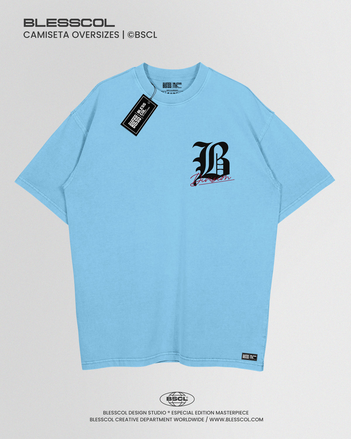 CAMISETA OVERSIZE BLESSED B DIVISION