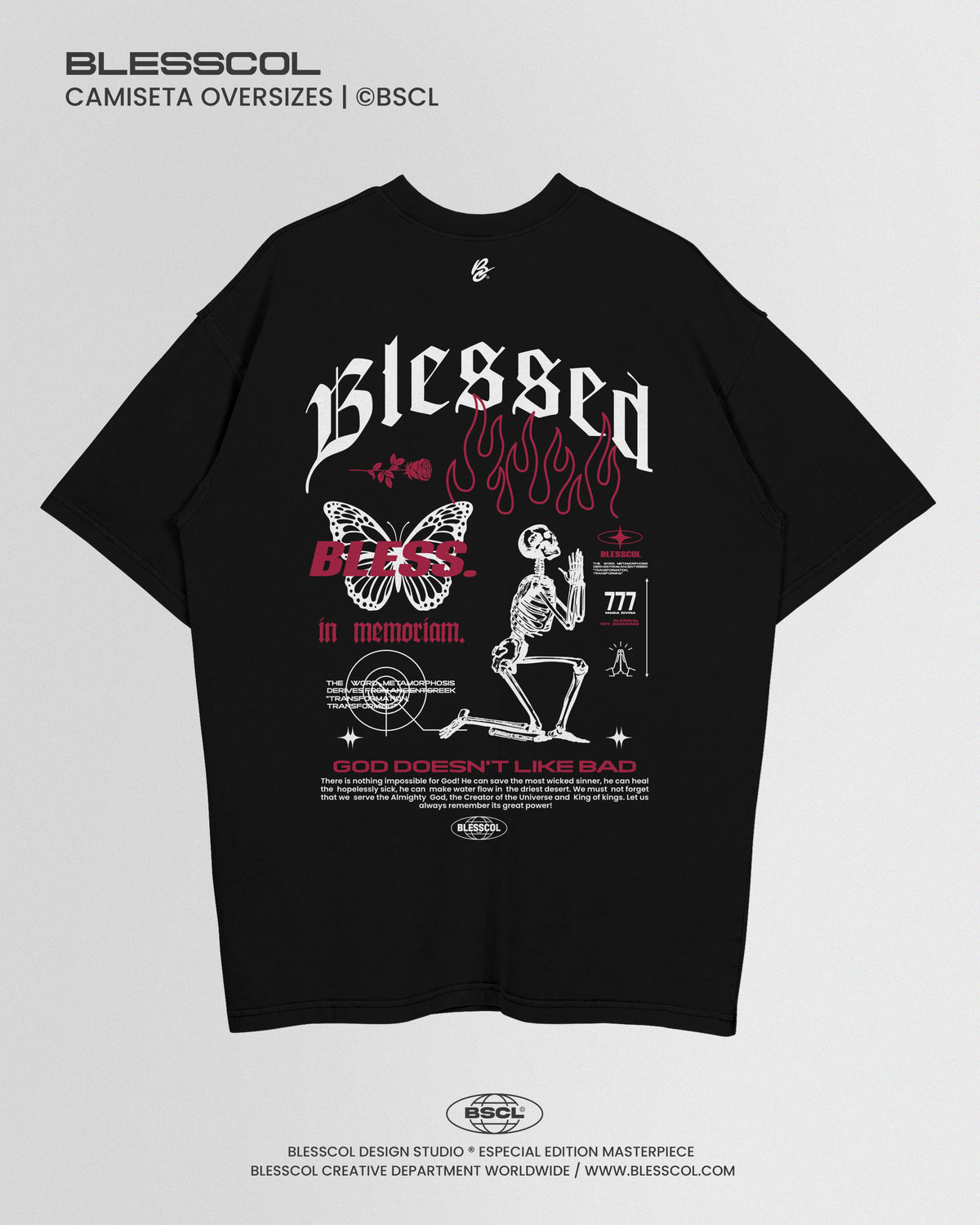 CAMISETA OVERSIZE BLESSED B DIVISION