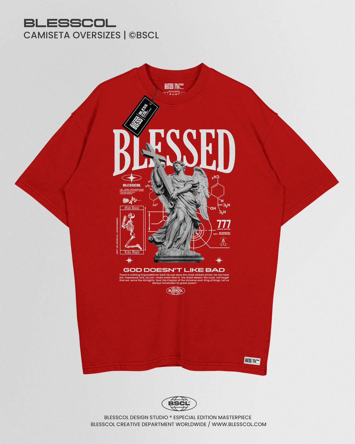 CAMISETA OVERSIZE GOD DOENT LIKE BAD