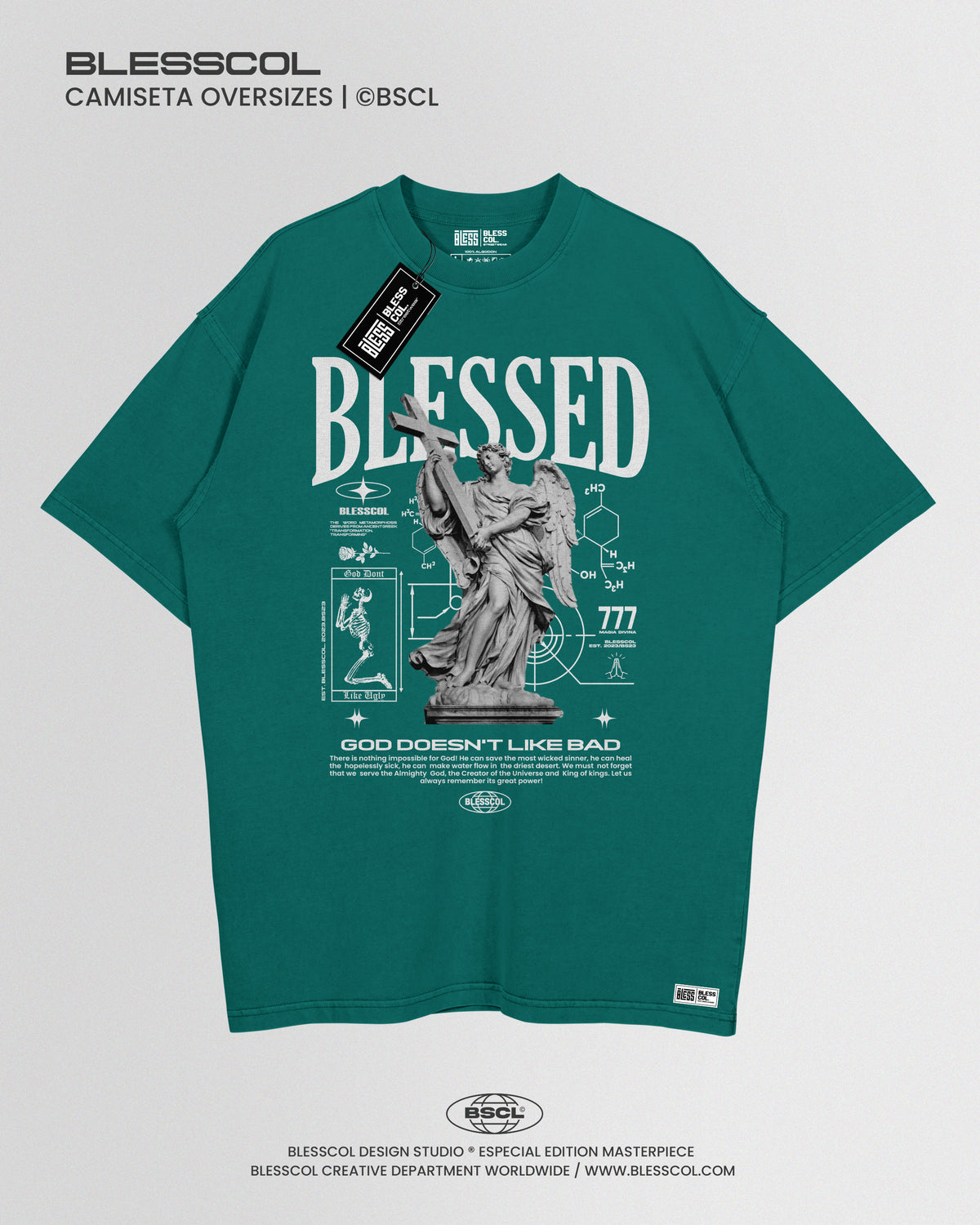 CAMISETA OVERSIZE GOD DOENT LIKE BAD