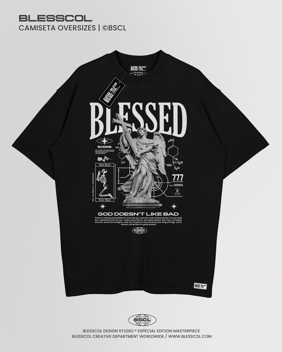 CAMISETA OVERSIZE GOD DOENT LIKE BAD