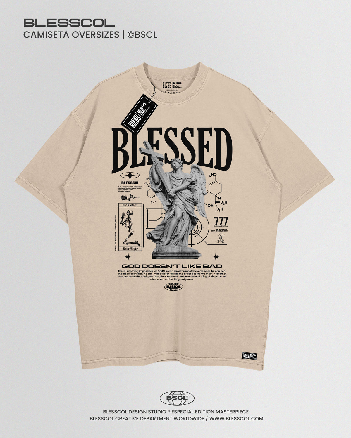 CAMISETA OVERSIZE GOD DOENT LIKE BAD