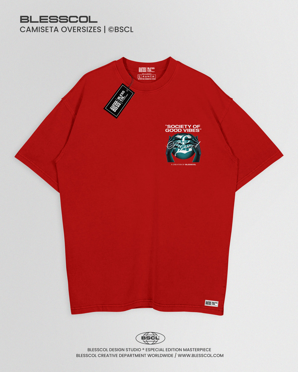 CAMISETA OVERSIZE SOCIETY OF GOOD VIBES