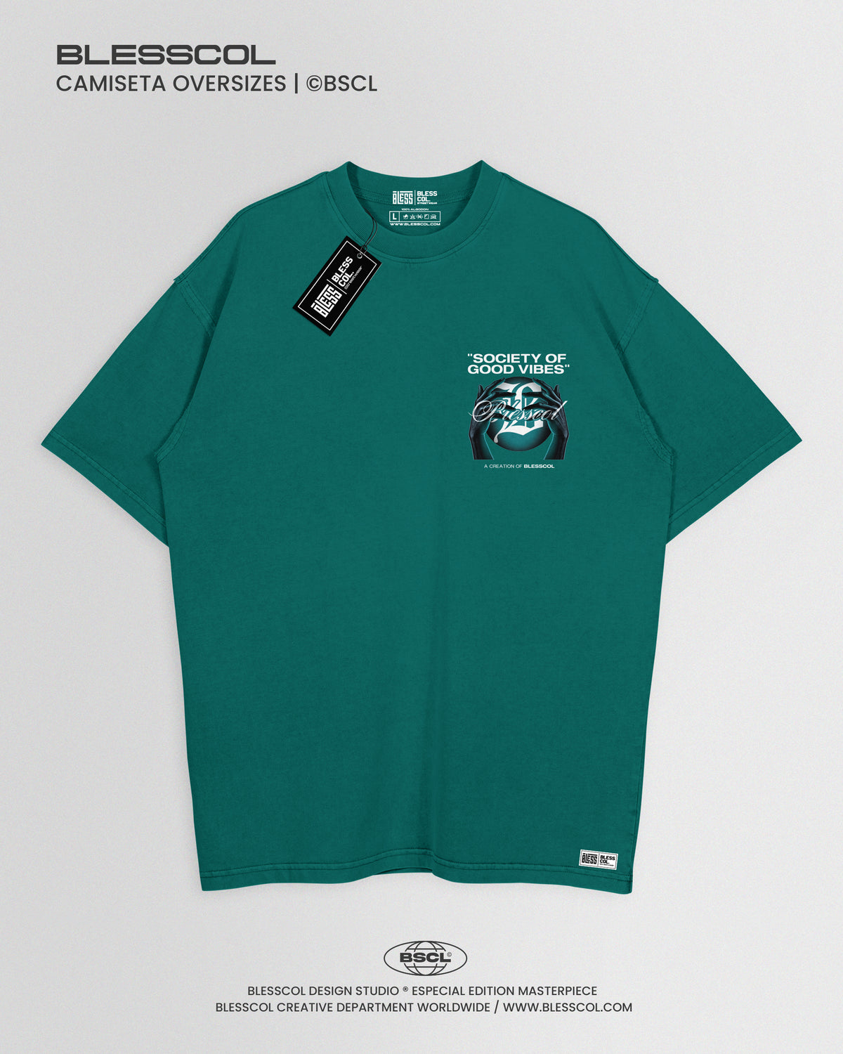CAMISETA OVERSIZE SOCIETY OF GOOD VIBES