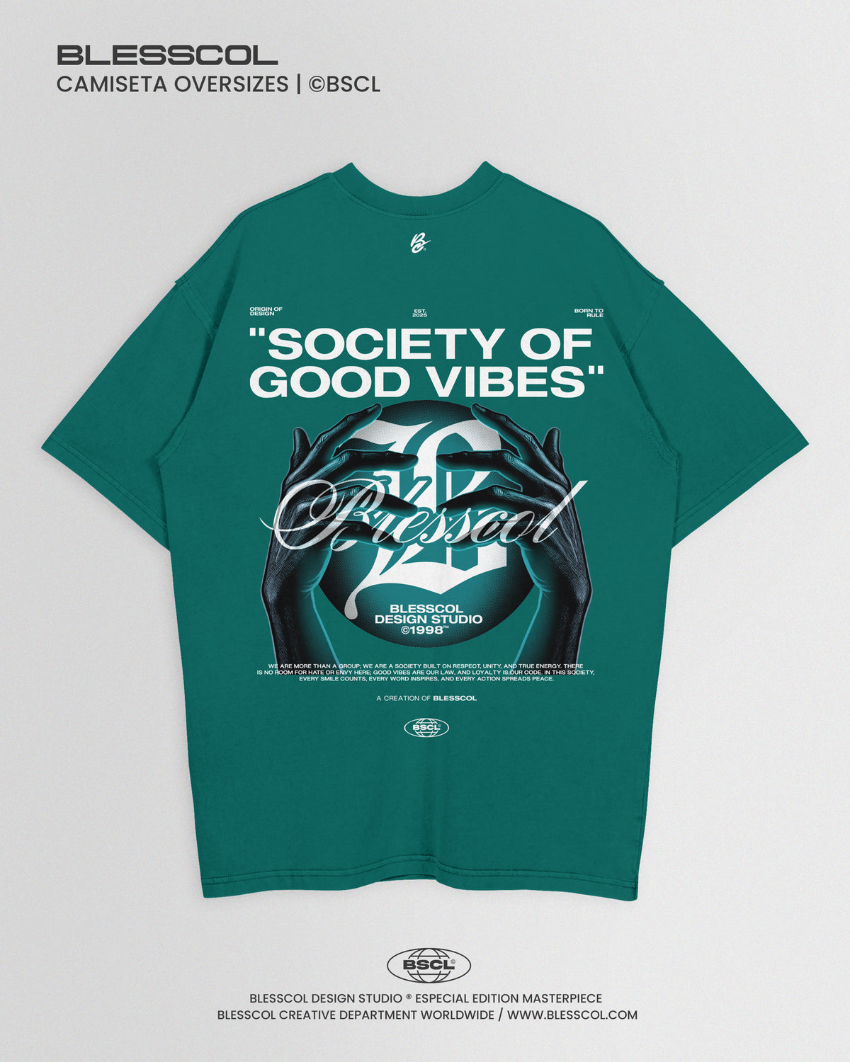 CAMISETA OVERSIZE SOCIETY OF GOOD VIBES