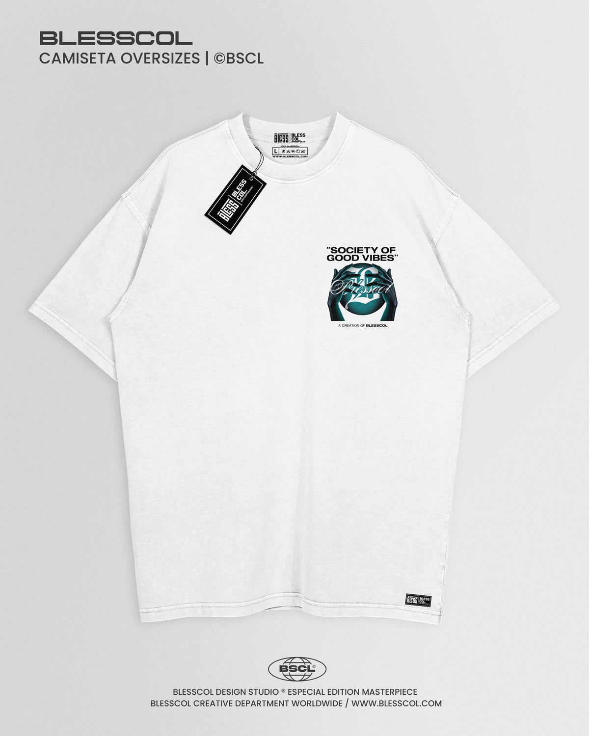 CAMISETA OVERSIZE SOCIETY OF GOOD VIBES