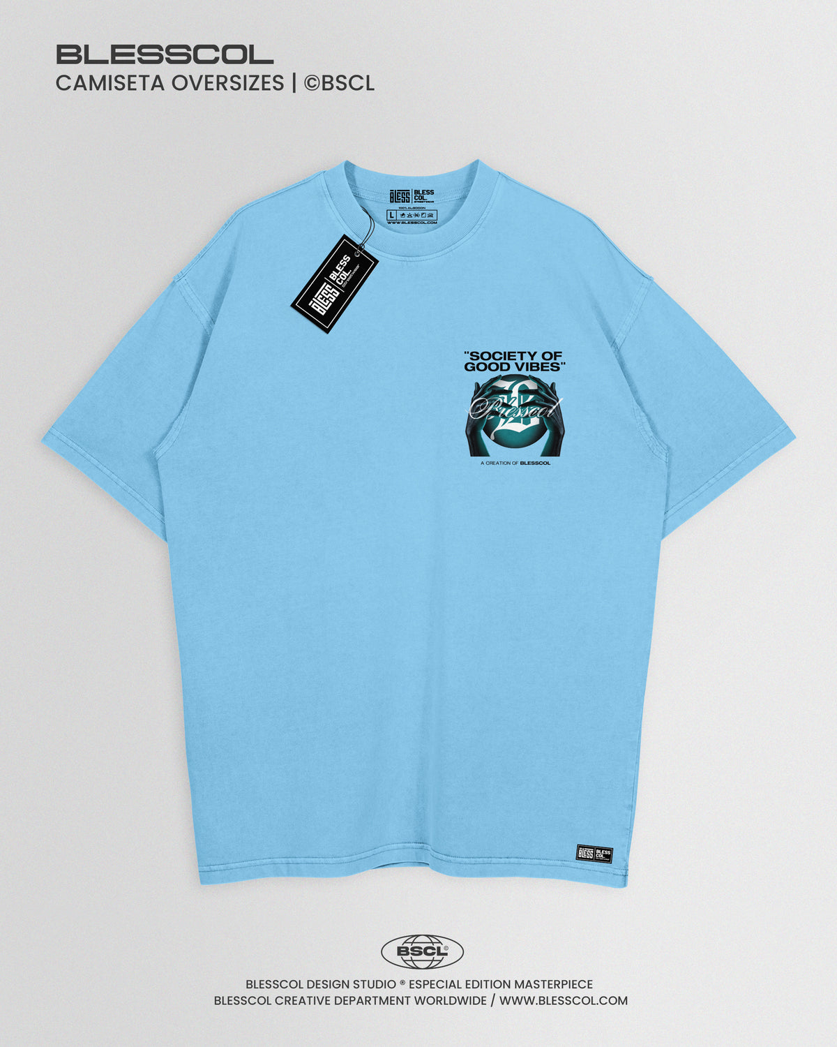 CAMISETA OVERSIZE SOCIETY OF GOOD VIBES