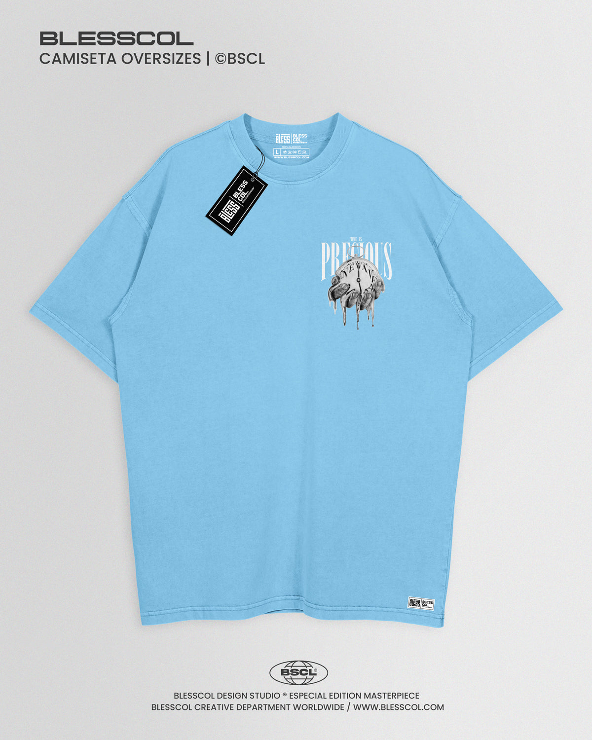 CAMISETA OVERSIZE TIME IS PRECIOUS