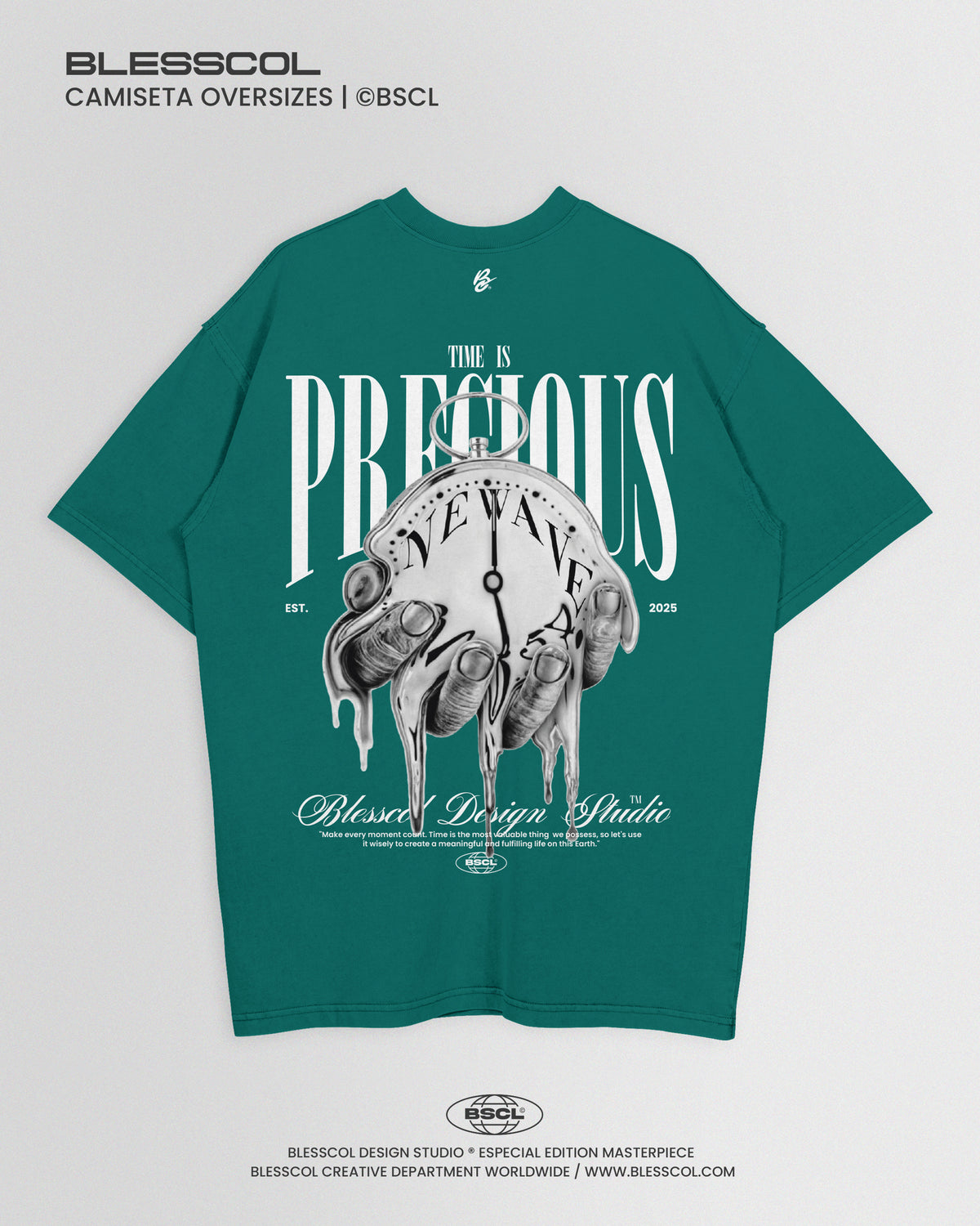 CAMISETA OVERSIZE TIME IS PRECIOUS