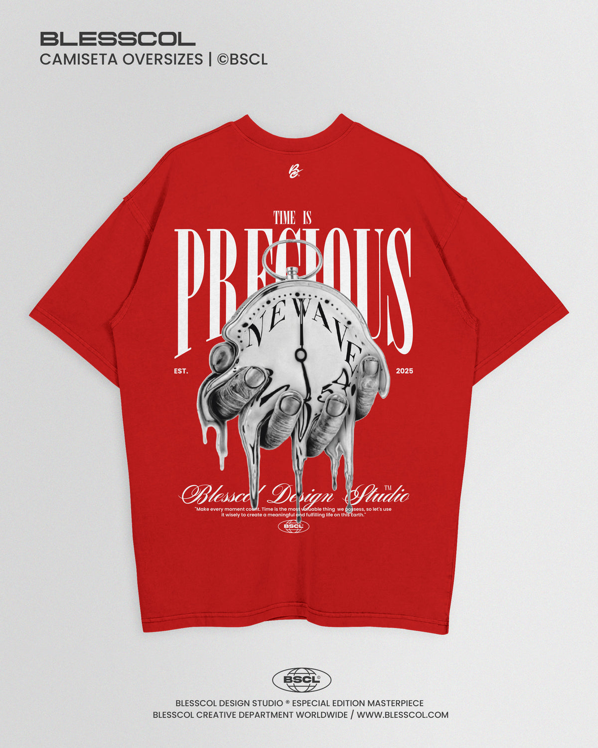 CAMISETA OVERSIZE TIME IS PRECIOUS