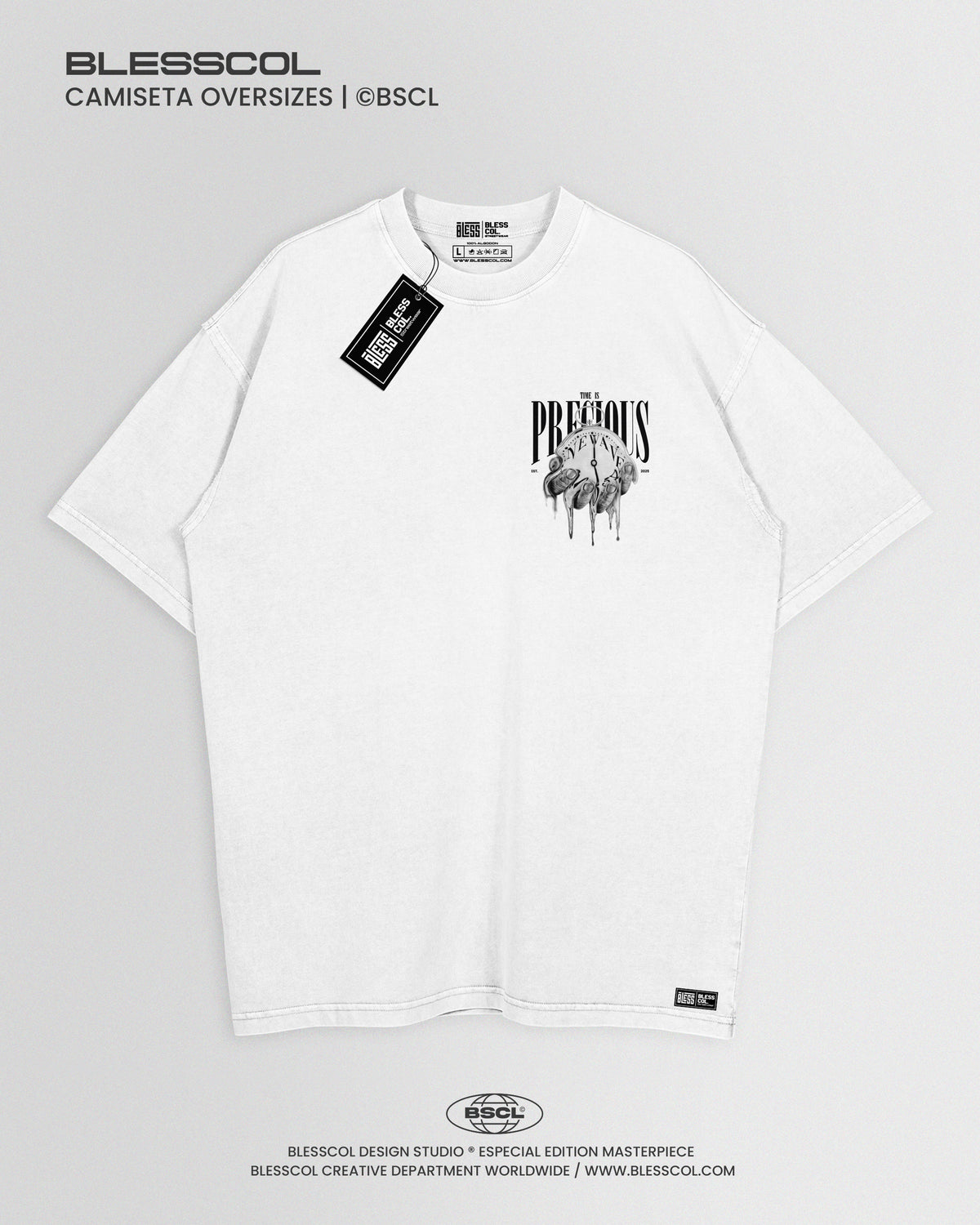 CAMISETA OVERSIZE TIME IS PRECIOUS