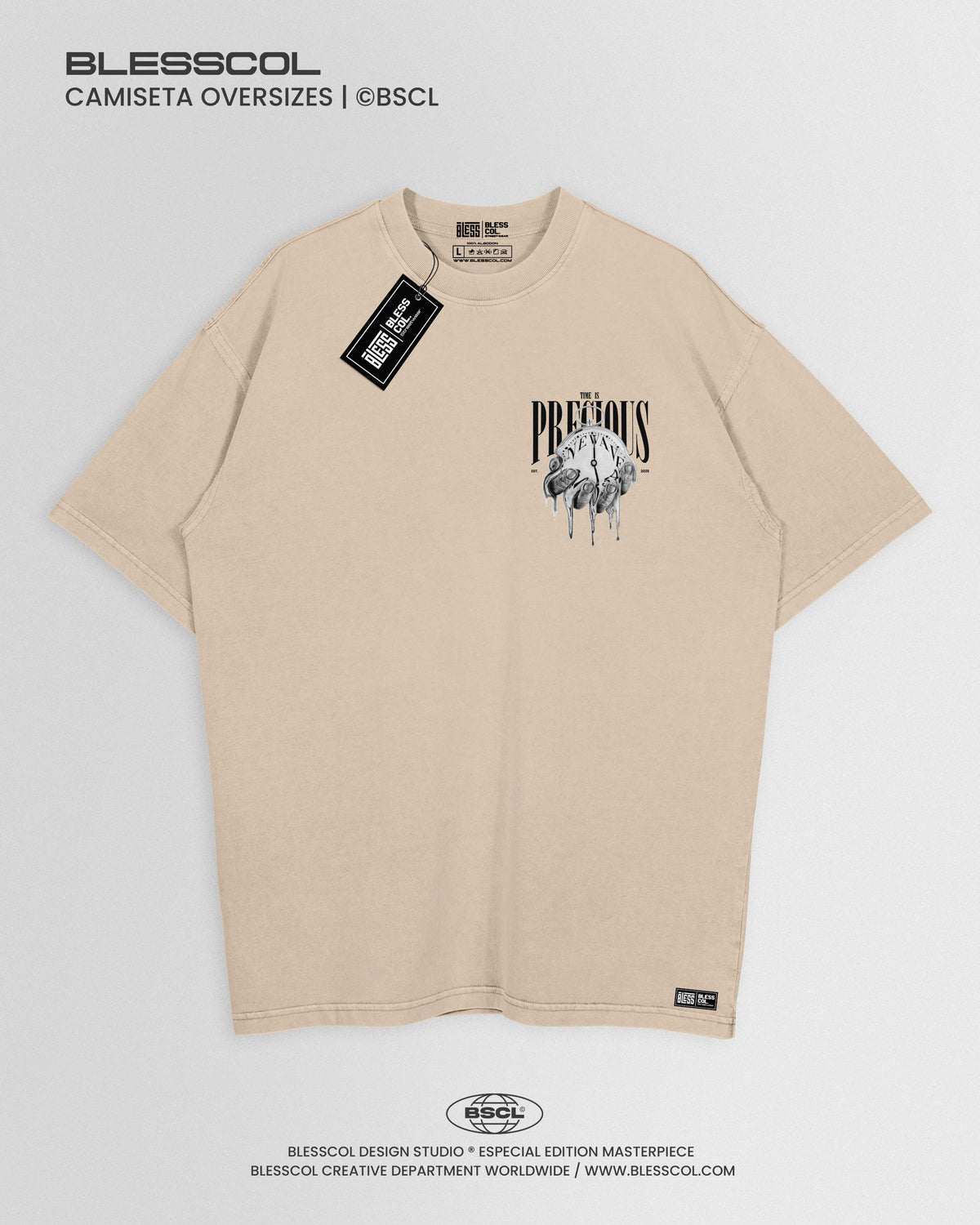 CAMISETA OVERSIZE TIME IS PRECIOUS