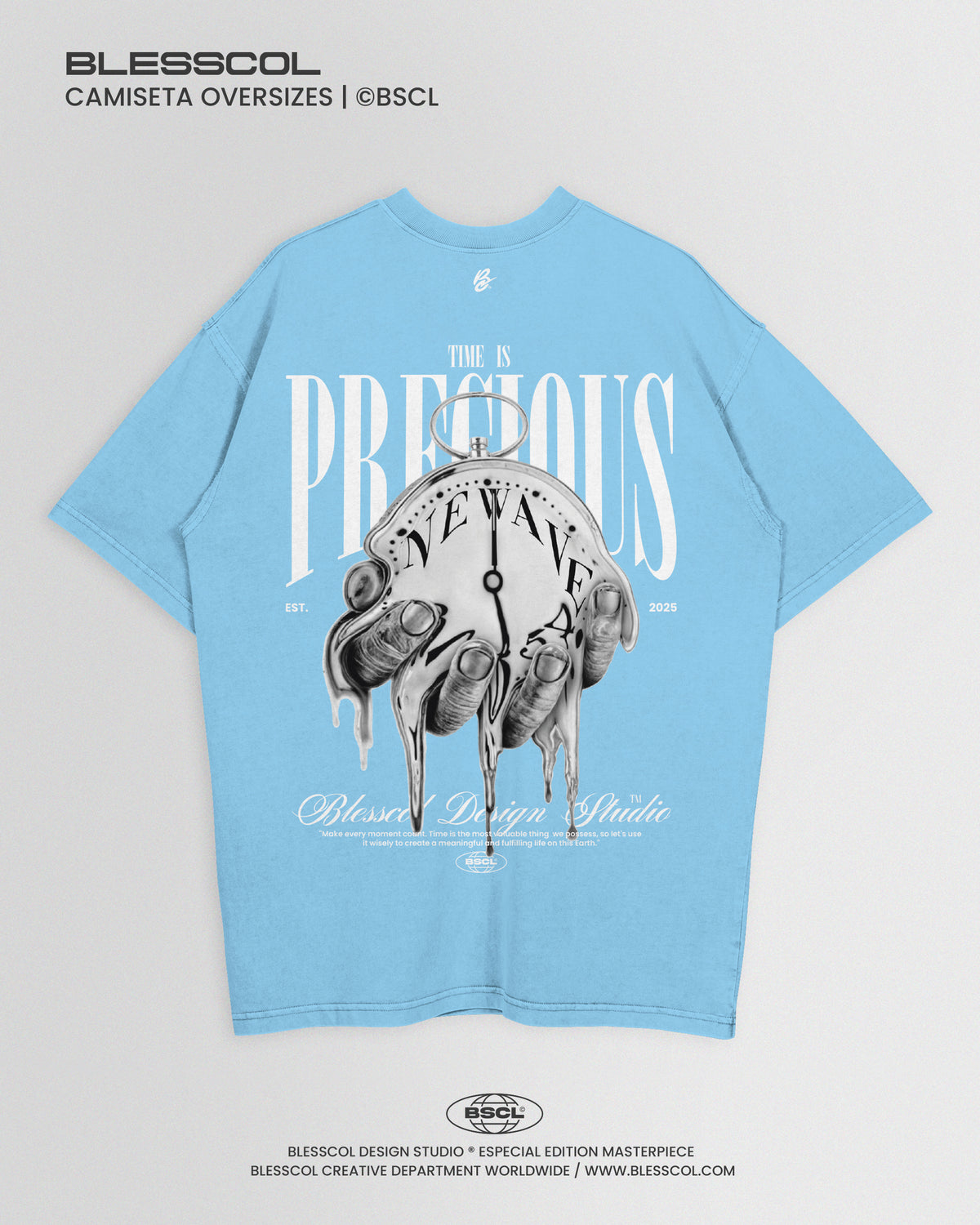 CAMISETA OVERSIZE TIME IS PRECIOUS