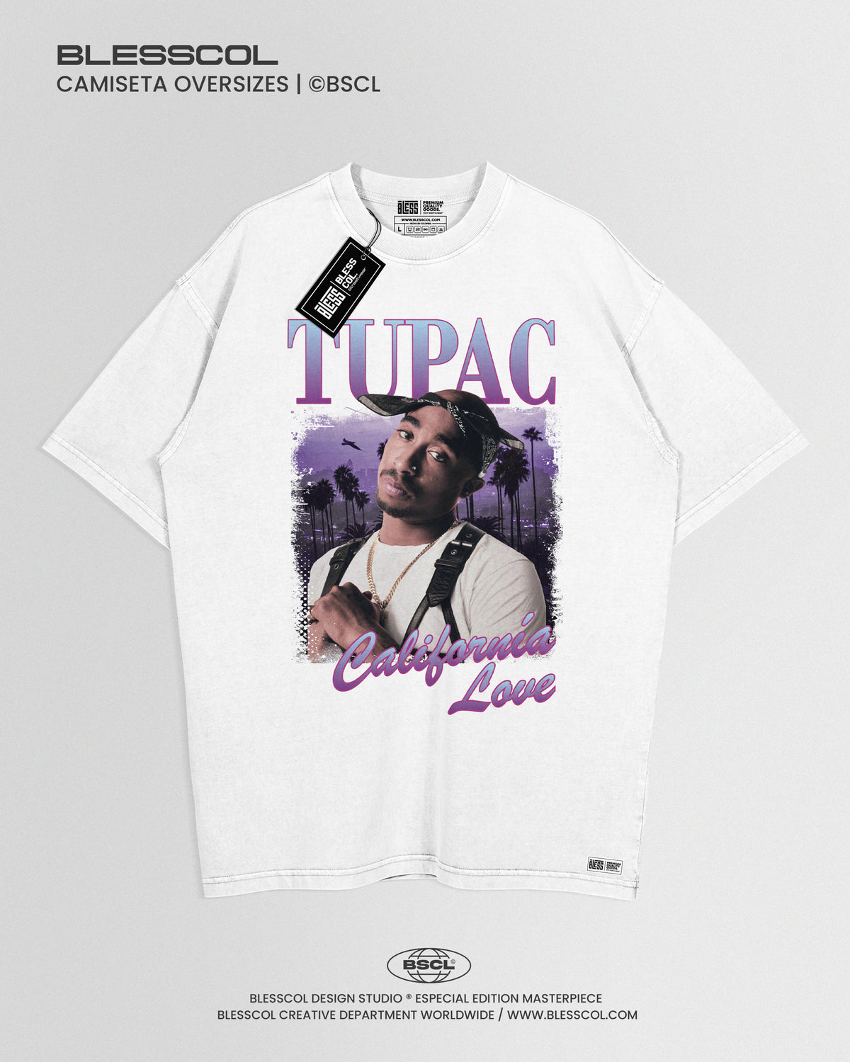 CAMISETA OVERSIZE TUPAC SHAKUR