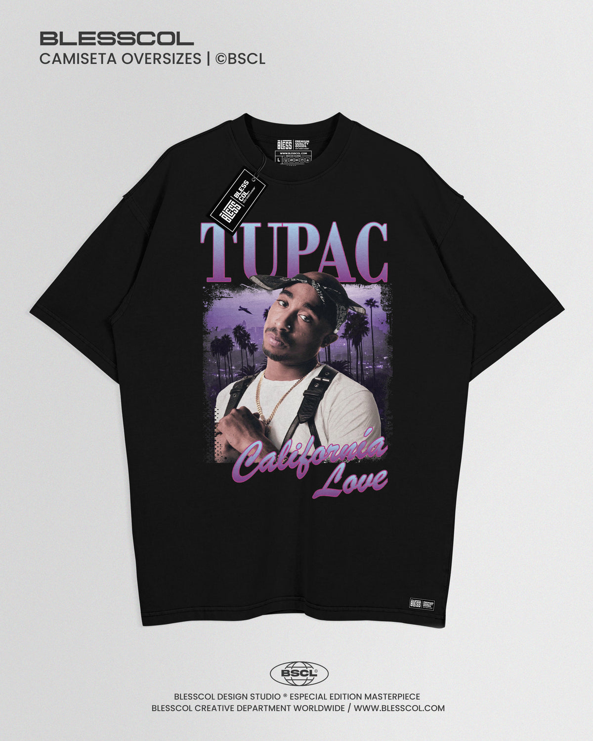 CAMISETA OVERSIZE TUPAC SHAKUR