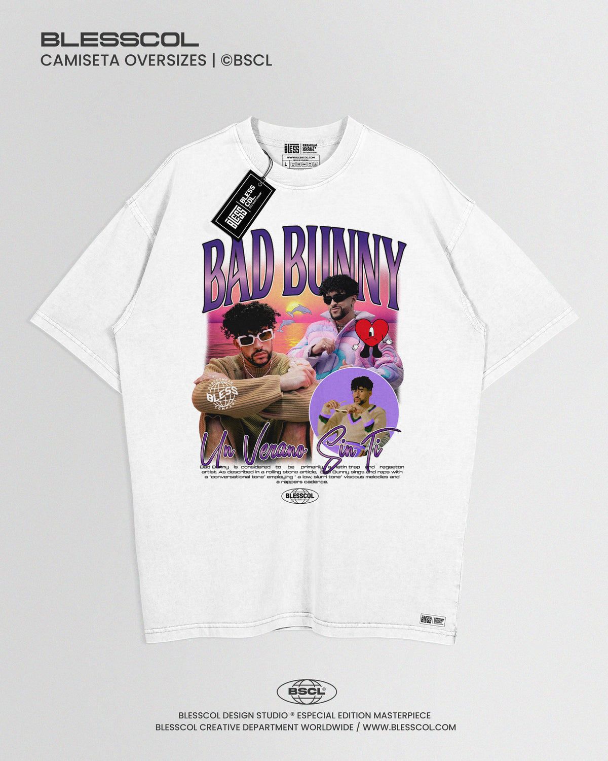 CAMISETA OVERSIZE UN VERANO SIN TI BAD BUNNY