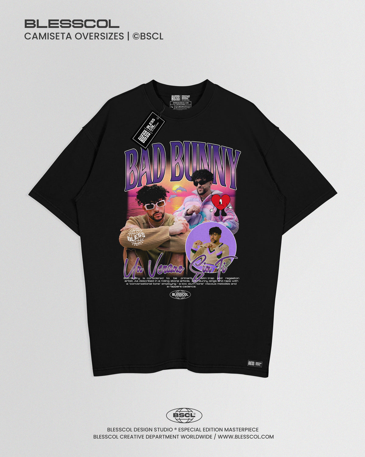 CAMISETA OVERSIZE UN VERANO SIN TI BAD BUNNY