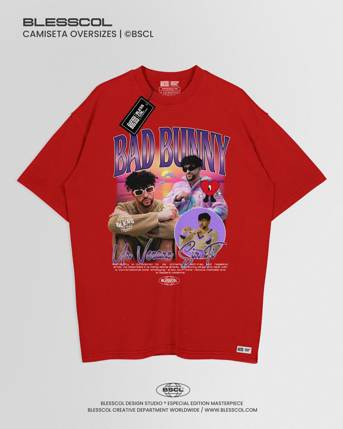 CAMISETA OVERSIZE UN VERANO SIN TI BAD BUNNY