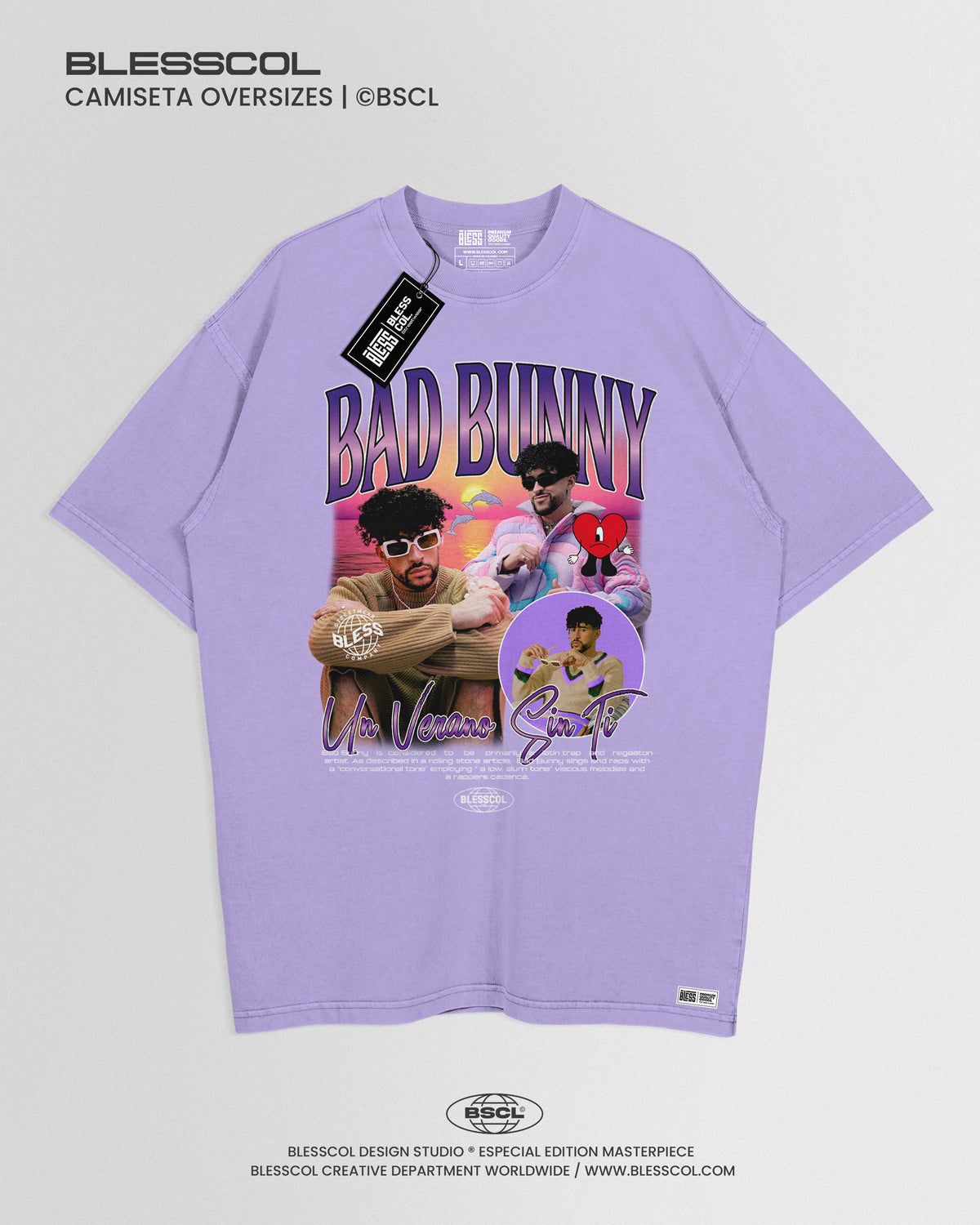 CAMISETA OVERSIZE UN VERANO SIN TI BAD BUNNY