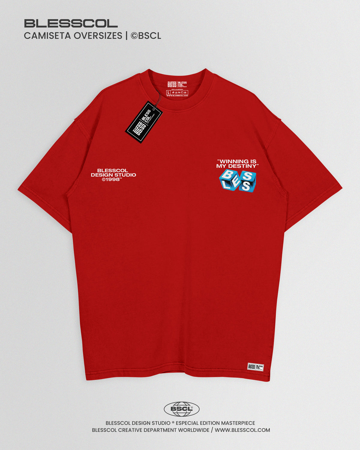 CAMISETA OVERSIZE WINNING IS MI DESTINY