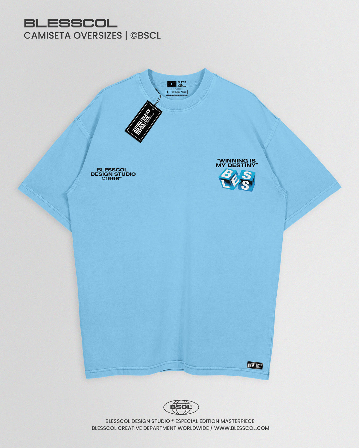 CAMISETA OVERSIZE WINNING IS MI DESTINY