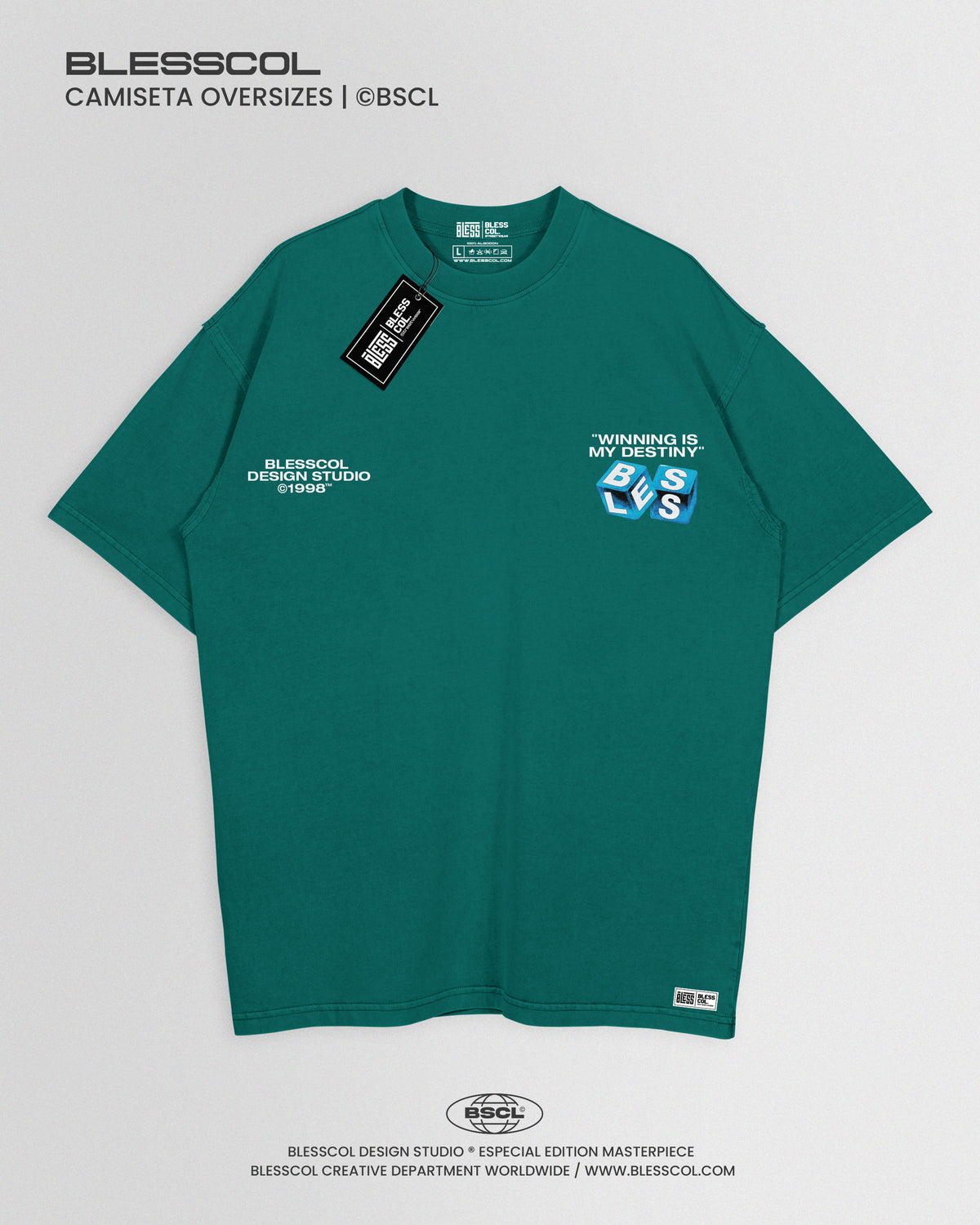 CAMISETA OVERSIZE WINNING IS MI DESTINY