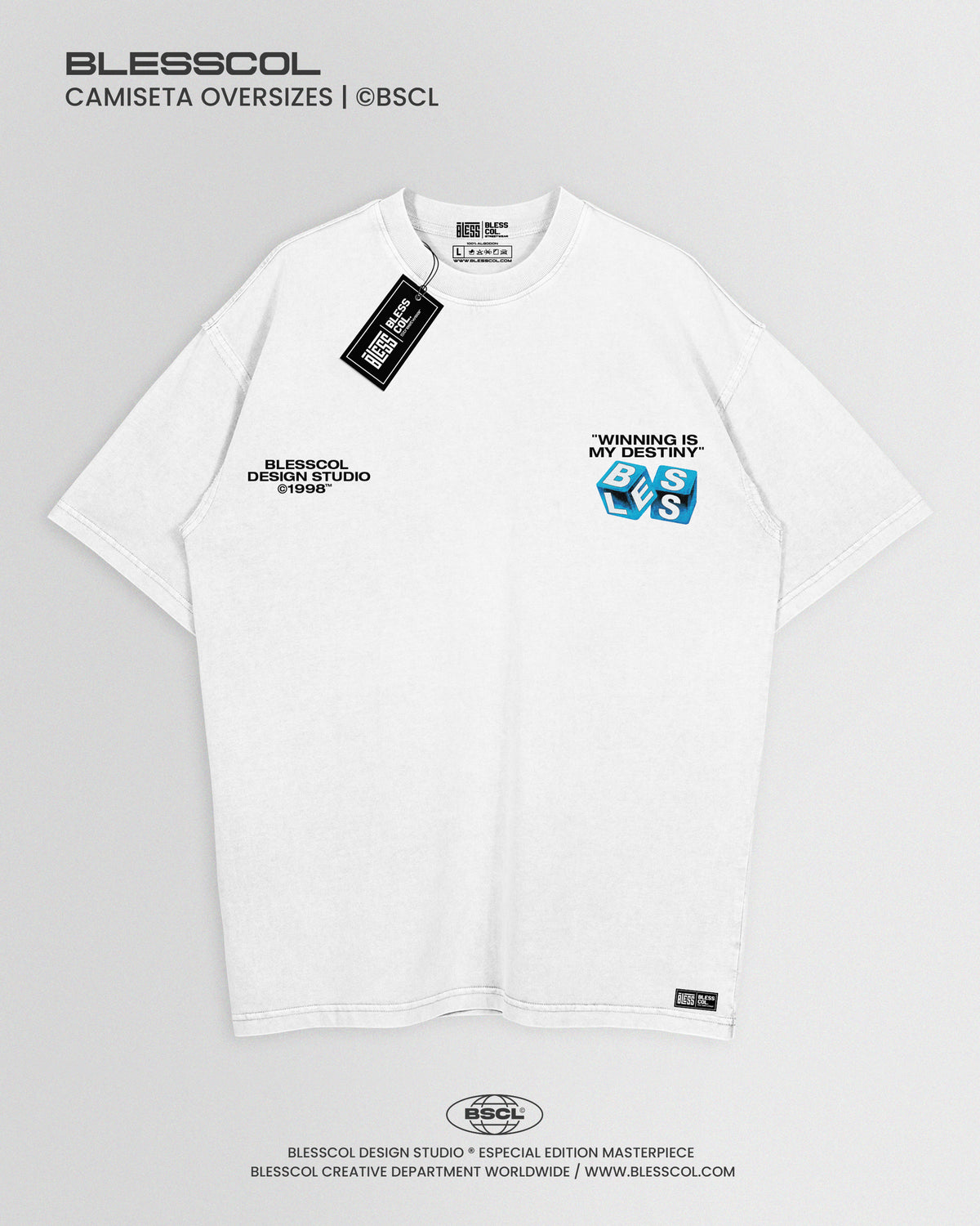 CAMISETA OVERSIZE WINNING IS MI DESTINY